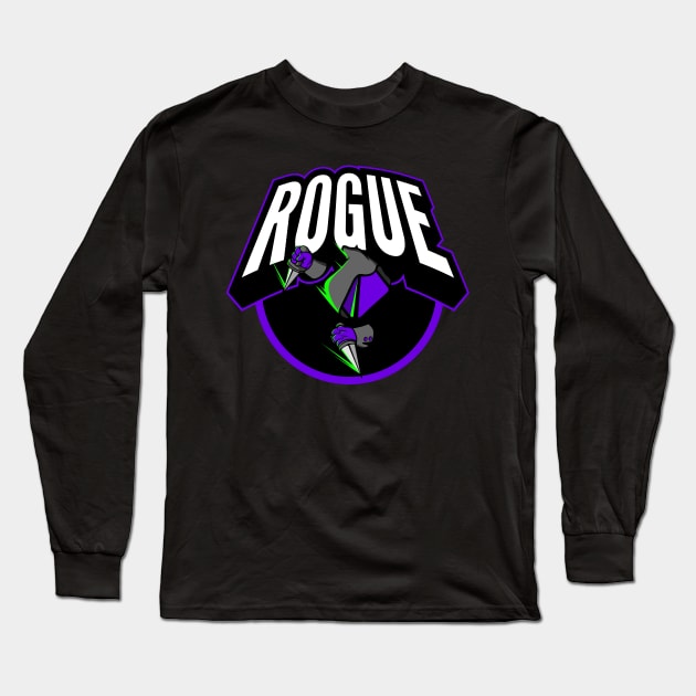 Rogue D4 Long Sleeve T-Shirt by Bazooka Moose Design